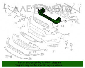 Усилитель переднего бампера Ford Focus mk3 11-18 новый неоригинал