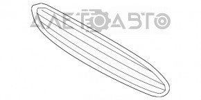 Grila radiatorului asamblată cu ramă Ford Fusion mk5 13-16 Sport 13-16 Grilă cromată/lucioasă nouă, neoriginală.