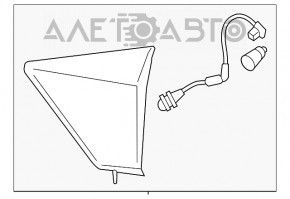 Lampa interioară pentru capacul portbagajului stânga Ford Escape MK3 17-19 restilizat, nou, neoriginal.