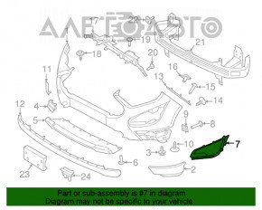 Rama fara fata stanga pentru Ford Ecosport 18-22. Structura noua, neoriginala