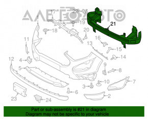 Amplificatorul de bara fata Ford Ecosport 18-22 SUA nou, neoriginal