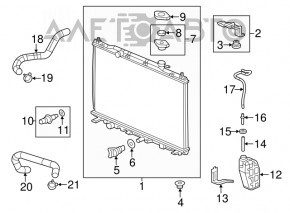 Radiator de răcire a apei pentru Honda CRV 12-16, nou, neoriginal, KOYORAD, Japonia