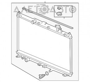 Radiator de răcire a apei pentru Honda Accord 13-17, nou, neoriginal, KOYORAD, Japonia.