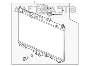 Radiator de răcire a apei pentru Honda Clarity 18-21 SUA, nou, neoriginal