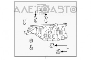 Corpul filtrului de aer pentru Honda CRV 12-16, nou, neoriginal