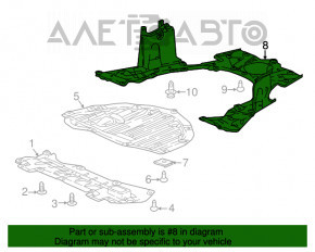 Protecție motor Honda CRV 20-22 din plastic 1.5 nou, neoriginal