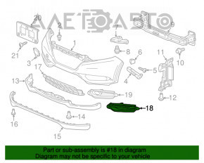 Решетка переднего бампера левая Honda HR-V 16-18