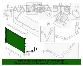 Radiator de răcire apă Hyundai Sonata 20- 2.5 nou, neoriginal