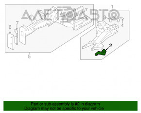 Suport aripi dreapta față Hyundai Elantra UD 11-16, nou, neoriginal