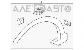 Capacul aripii fata stanga pentru Hyundai Santa FE 19-20, nou, neoriginal.