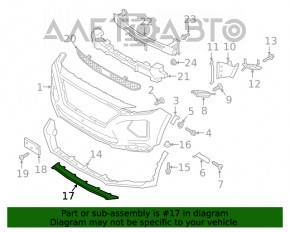 Capacul buzei bara fata Hyundai Santa FE 19-20 nou, neoriginal.