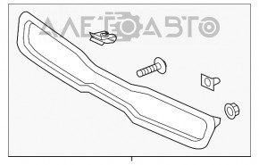 Grila radiatorului Kia Soul 14-16 pre-restilizare, nou, neoriginal.