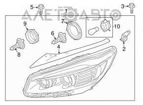 Far stânga față goală Kia Sorento 16-18 dorrest usa nou non-original