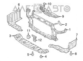 Protecția motorului Kia Forte 4d 17-18, nou, neoriginal.