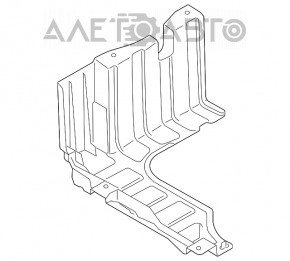 Protecția arcului lateral dreapta pentru Kia Forte 4d 14-18, nou, neoriginal