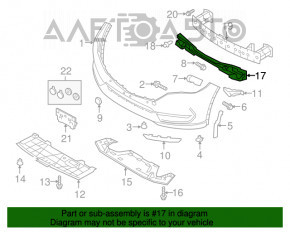 Absorbantul de bara fata pentru Mazda CX-5 17- este nou, neoriginal.