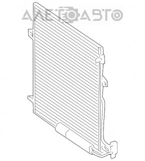 Radiatorul condensatorului de aer condiționat Mercedes X164 GL W164 ML W251 R nou aftermarket AVA.