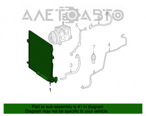 Радиатор кондиционера конденсер Mercedes X164 GL W164 ML W251 R новый неоригинал AVA