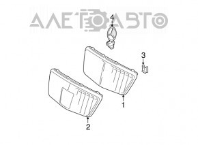 Grila radiatorului Mercedes W211, noua, neoriginala.