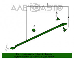 Bara stângă Mitsubishi Outlander 14-21 nouă, neoriginală