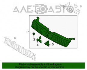 Grila radiatorului Mitsubishi Outlander 14-15, noua, neoriginala