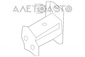 Grila amplificatorului de bara fata dreapta Nissan Rogue 14-20 tip1 nou neoriginal