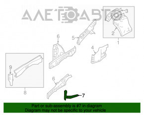 Ocularul din față dreapta Nissan Pathfinder 13-20 nou, neoriginal