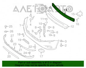 Amplificatorul de bara fata pentru Infiniti JX35 QX60 13-15, versiunea restilizata, cu suport pentru radar, nou, neoriginal