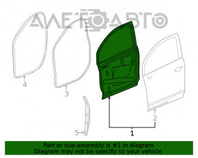 Дверь голая передняя левая Buick Encore 13-19 новый неоригинал