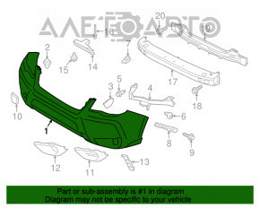 Bara fata goala Subaru Forester 14-18 SJ 2.0 noua, neoriginala