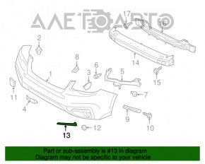 Moldura de protecție a aripioarelor stânga pentru Subaru Forester 17-18 SJ, nou, neoriginal.