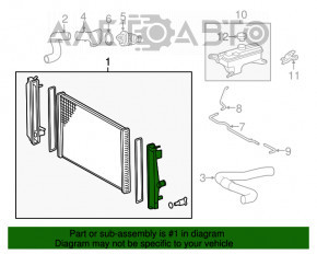 Radiator de răcire a apei pentru Toyota Rav4 13-18 hibrid, nou, neoriginal KOYORAD Japonia