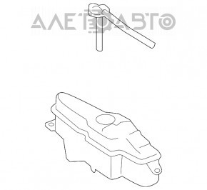 Rezervorul de expansiune al sistemului de răcire Toyota Camry v55 15-17 SUA, nou, neoriginal.