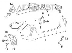 Bara spate stânga Toyota Prius 50 16- nou, neoriginal.