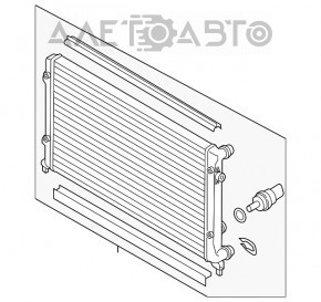 Radiator de răcire apă VW Passat b7 12-15 SUA 2.5 nou neoriginal.