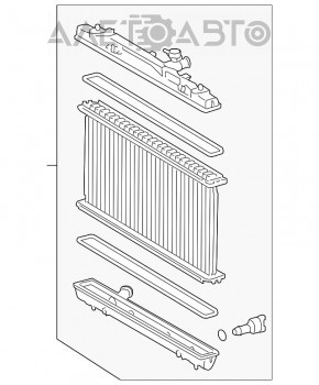 Radiator de răcire apă pentru Lexus ES300h 13-18, nou, neoriginal.