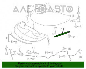 Capota amortizor stânga Lexus RX350 RX450h 16-22 nou neoriginal