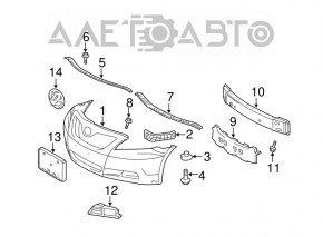 Capacul farului stâng Toyota Camry v40 07-09 nou, neoriginal