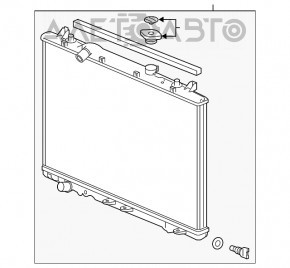 Radiatorul de răcire a apei pentru Acura MDX 14-20, nou, KOYORAD, Japonia.