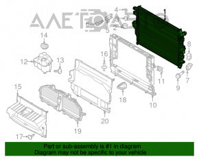 Radiator de răcire apă Porsche Cayenne 958 11-17 3.6, Hybrid nou KOYORAD Japonia