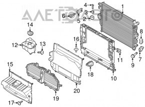 Radiator de răcire apă Porsche Cayenne 958 11-17 3.6, Hybrid nou KOYORAD Japonia