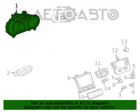 Panoul de instrumente Buick Encore 17-19 42k