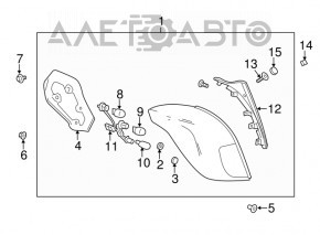 Lampa dreapta Buick Encore 17-19 zgariata