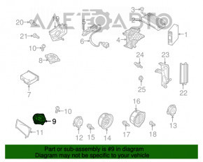 Difuzorul din panoul frontal dreapta Audi A4 B8 08-16