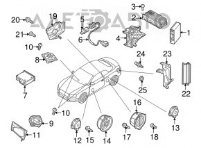 Difuzorul din panoul frontal dreapta Audi A4 B8 08-16