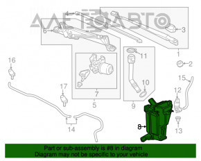 Rezervor de spălare Chevrolet Trax 15-22 nou original OEM