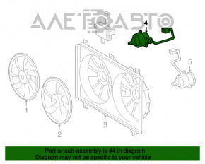 Мотор вентилятора охлаждения правый Lexus GS350 GS450h 06-11