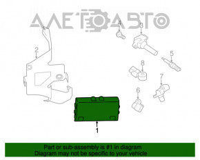 Blocul ECU al motorului Subaru Forester 14-18 SJ 2.5