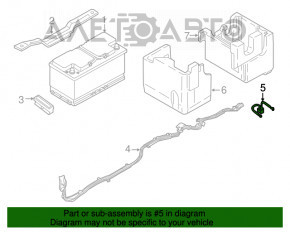 Клемма АКБ плюсовая BMW 5 G30 17-23 багажника