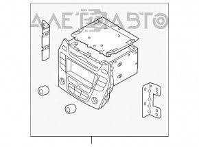 Магнитофон радио Hyundai Santa FE Sport 13-16 дорест